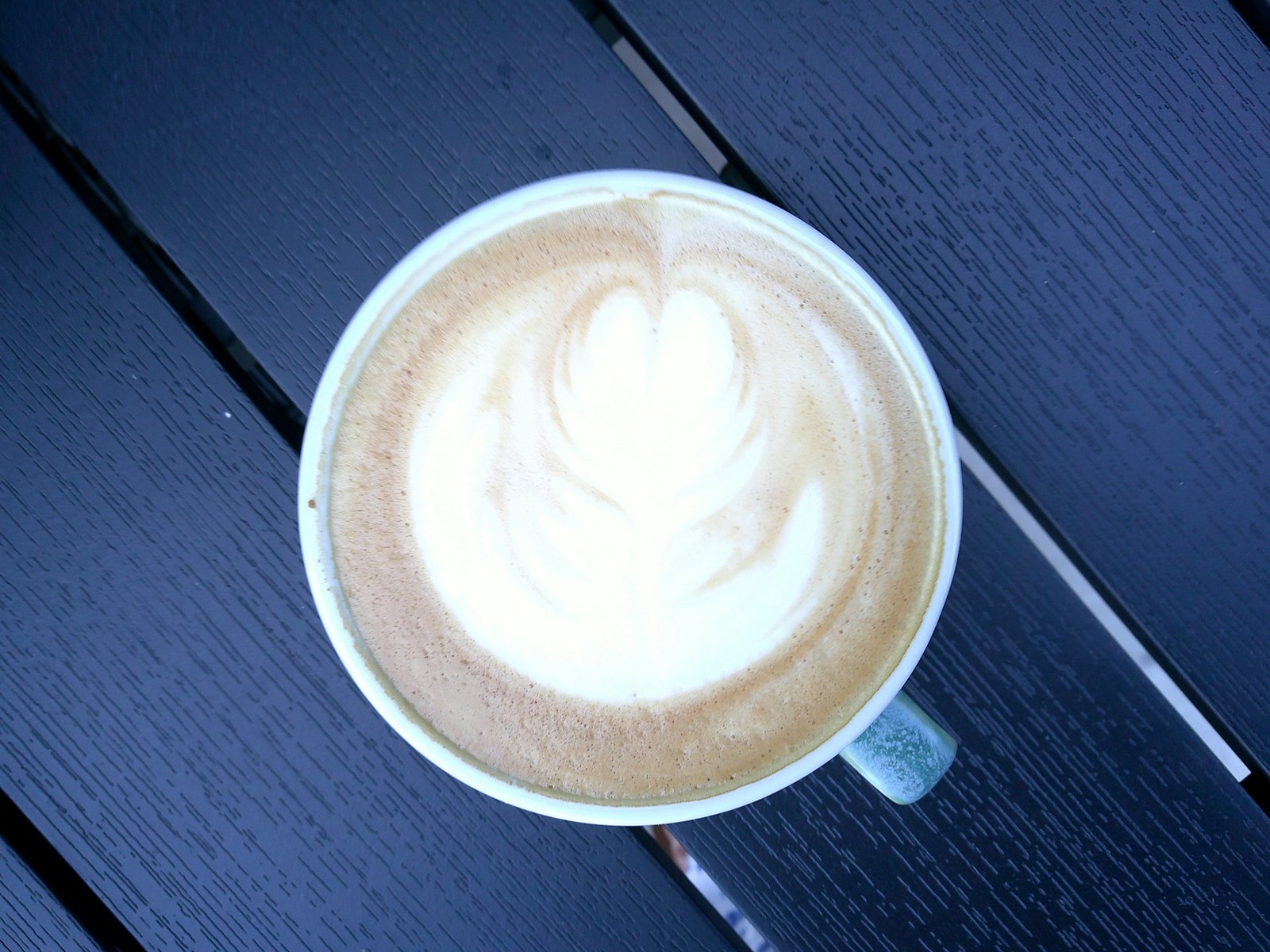 Cappuccino with latte art